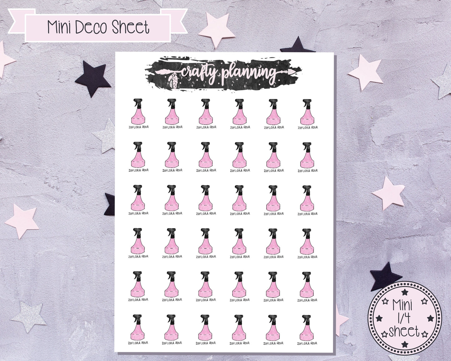 Hinch Stickers, Zoflora Stickers, Cleaning Stickers, Zoflora Hour, Hinch Army, Planner Stickers