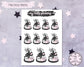 Halloween Stickers, Witchcraft Stickers, Planner Stickers, Decoration Stickers, Spooky Stickers, Creepy Stickers