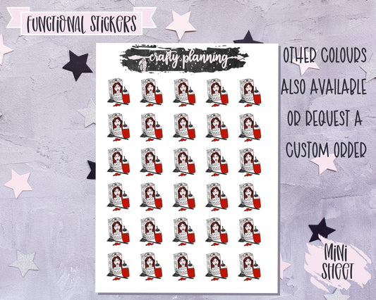 Hair Dye - Pick Your Colour - Mini Sticker Sheet