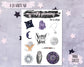 Witchcraft Stickers, Weekly Planner Kit, Witchy Stickers, Celestial Stickers, Crystal Stickers, Astrology Stickers, Esoteric Stickers