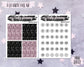 True Crime Weekly Planner Kit, Standard Vertical Kit, Planner Stickers, Gothic Planner Stickers