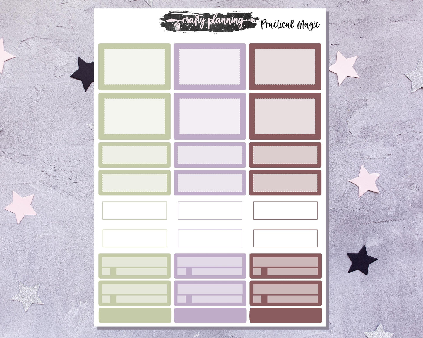 Witchcraft Stickers, Movie Stickers, Weekly Planner Kit, Vertical Planner Kit, Planner Stickers, Esoteric Stickers, Witchy Stickers