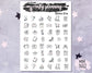 Witchcraft Stickers, Vertical Planner, Weekly Planner Kit, Planner Stickers, Halloween Stickers, Esoteric Stickers, Gothic Stickers