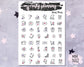 Halloween Planner Kit, Vertical Planner Kit, Planner Stickers, Witchcraft Planner Stickers, Spooky Planner Stickers, Movie Planner Kit