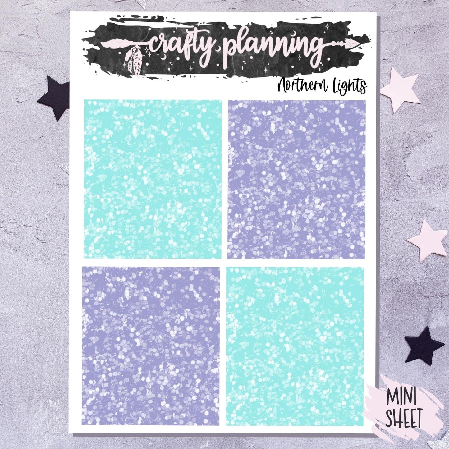 Northern Lights - A La Carte - Weekly Vertical Planner Kit