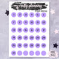 Pastel Gothmas - A La Carte - Weekly Vertical Planner Kit