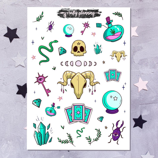 Esoteric Deco - Large Sticker Sheet