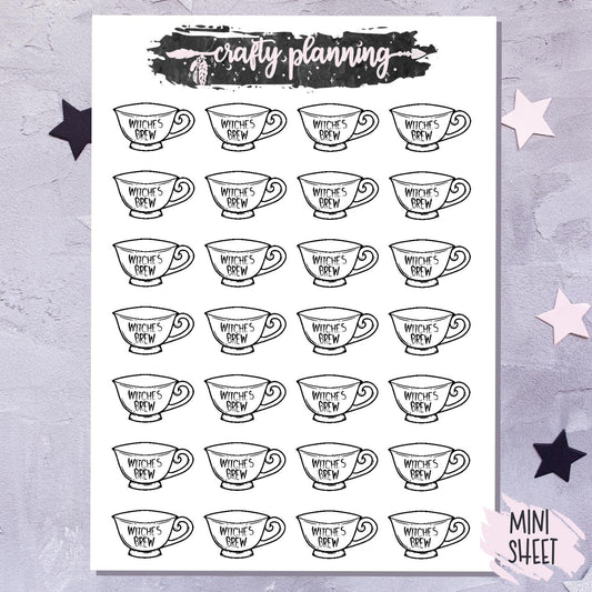 Witches Brew Stickers - Mini Sticker Sheet