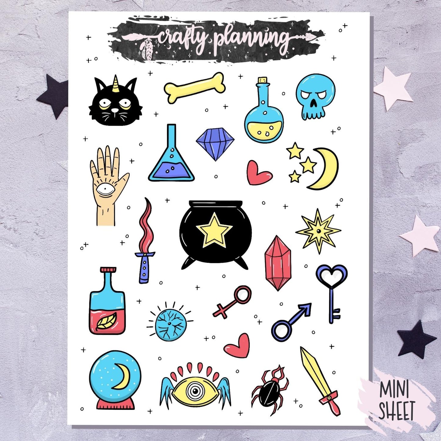 Witchy Stickers - Mini Sticker Sheet