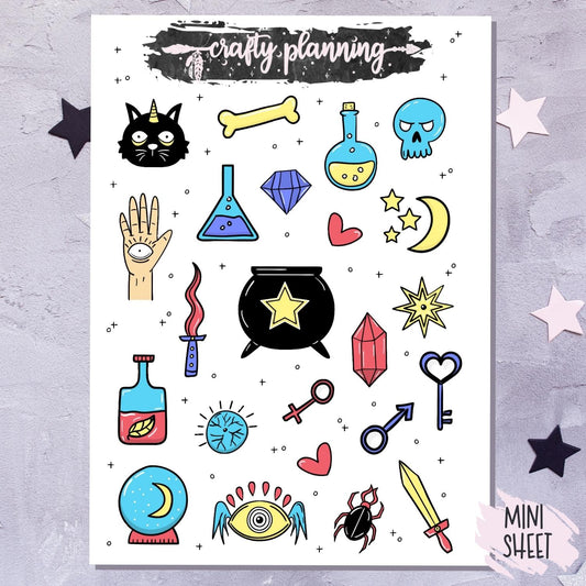 Witchy Stickers - Mini Sticker Sheet