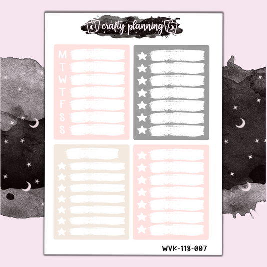 Lazy Sunday - Checklist Boxes - Mix & Match Kits